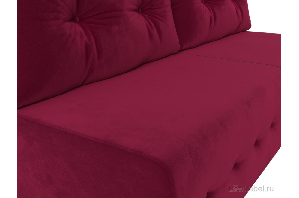 Диван Рената бордовый микровельвет