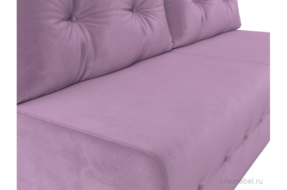Диван Лондон сиреневый микровельвет
