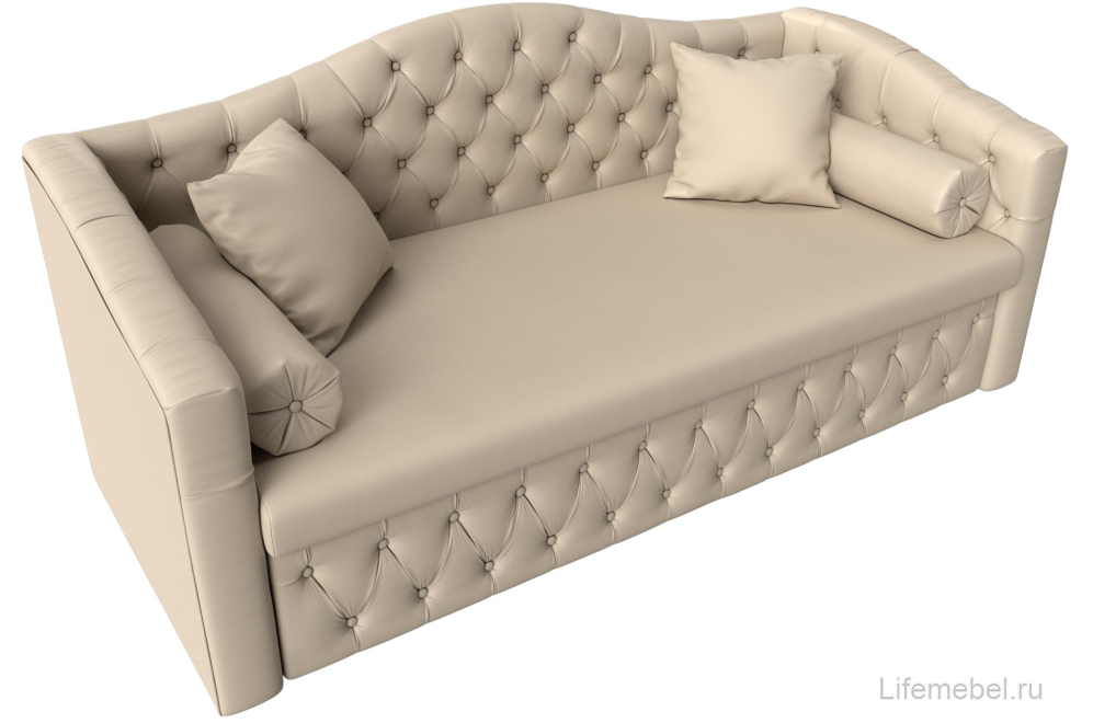 Диван Мечта бежевая экокожа