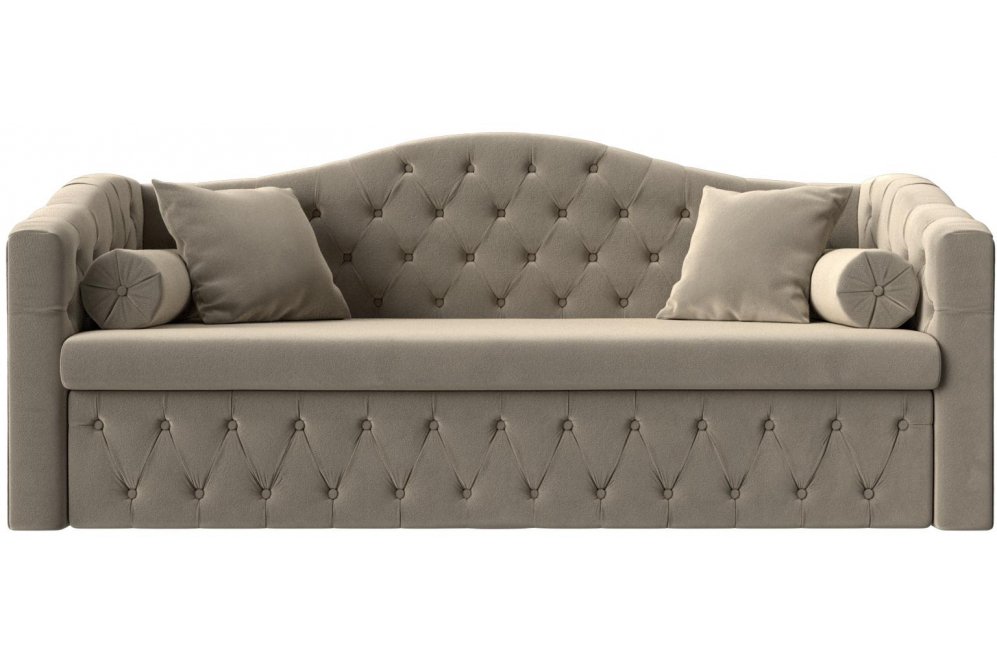 Диван Соната-Софт бежевый микровельвет