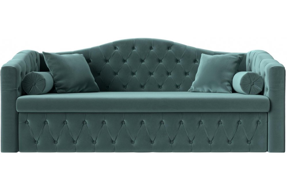 Диван Соната-Софт бирюзовый велюр