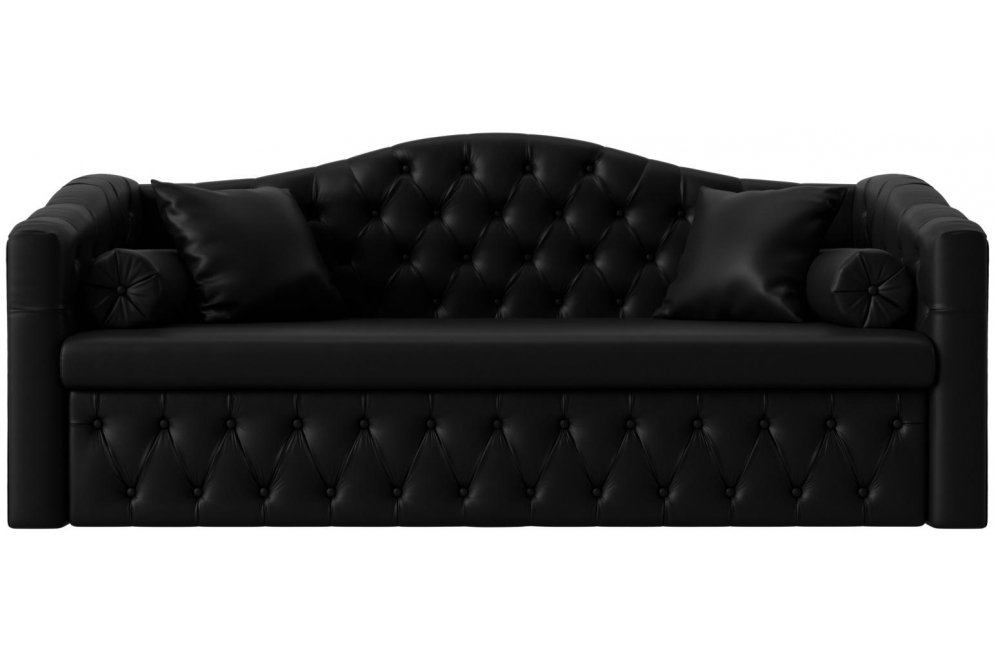 Диван Мечта черная экокожа