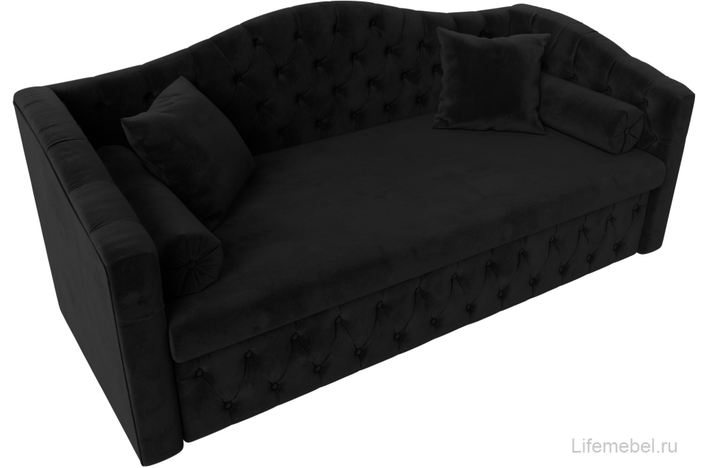 Диван Мечта черный велюр