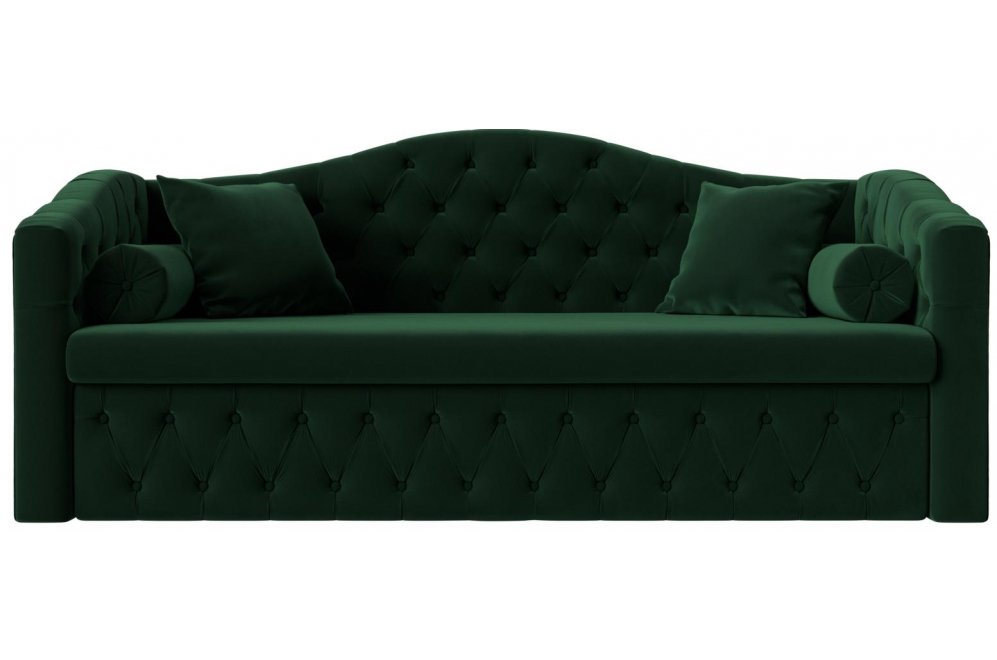 Диван Соната-Софт зеленый велюр