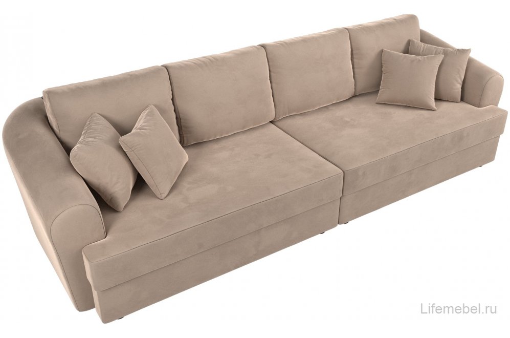 Диван Милтон велюр бежевый