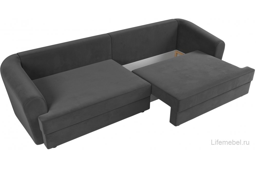 Диван Милтон велюр серый