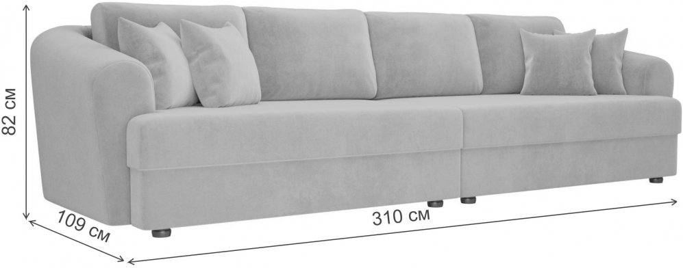 Диван Кристел велюр зеленый