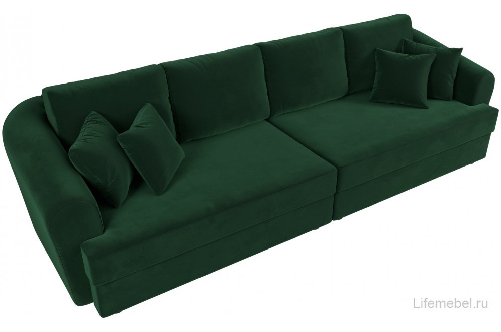 Диван Кристел велюр зеленый