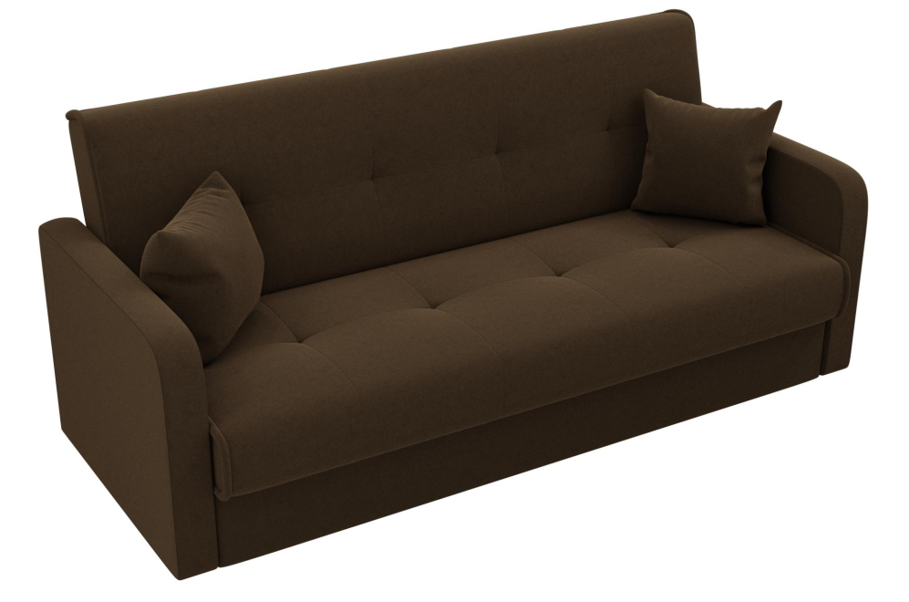 Диван Альта-Софт микровельвет коричневый