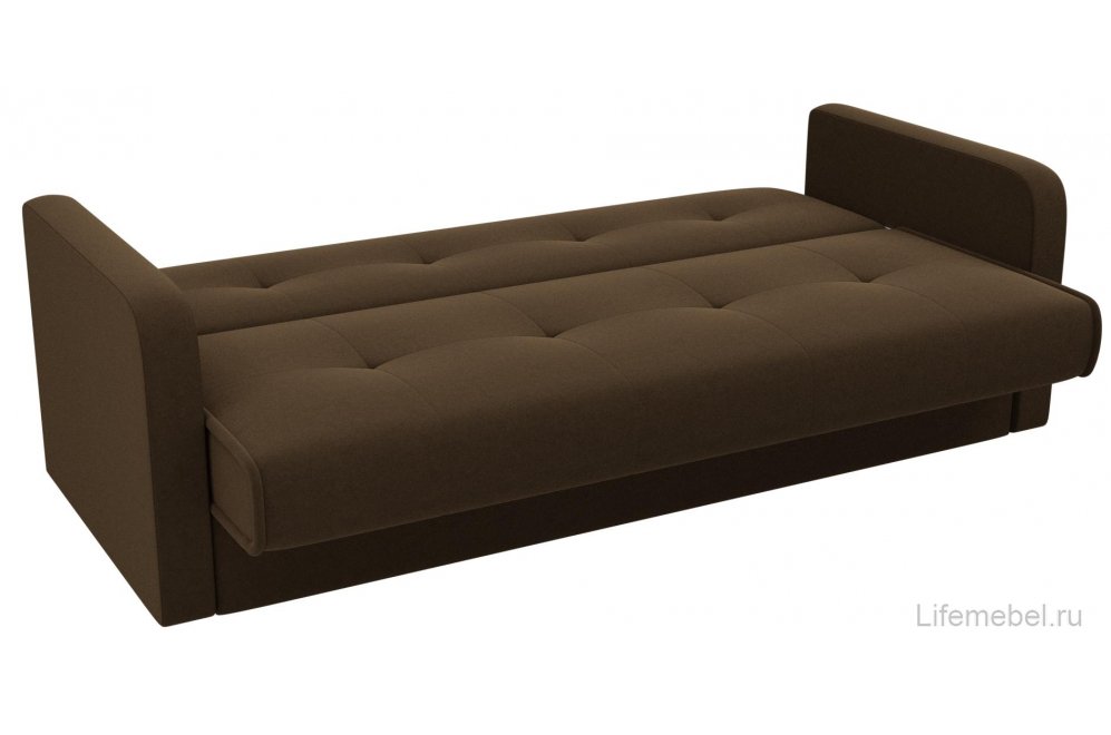 Диван Альта-Софт микровельвет коричневый