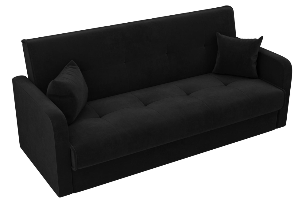 Диван Альта-Софт велюр черный