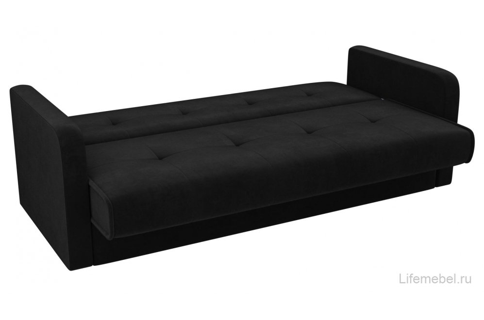 Диван Альта-Софт велюр черный