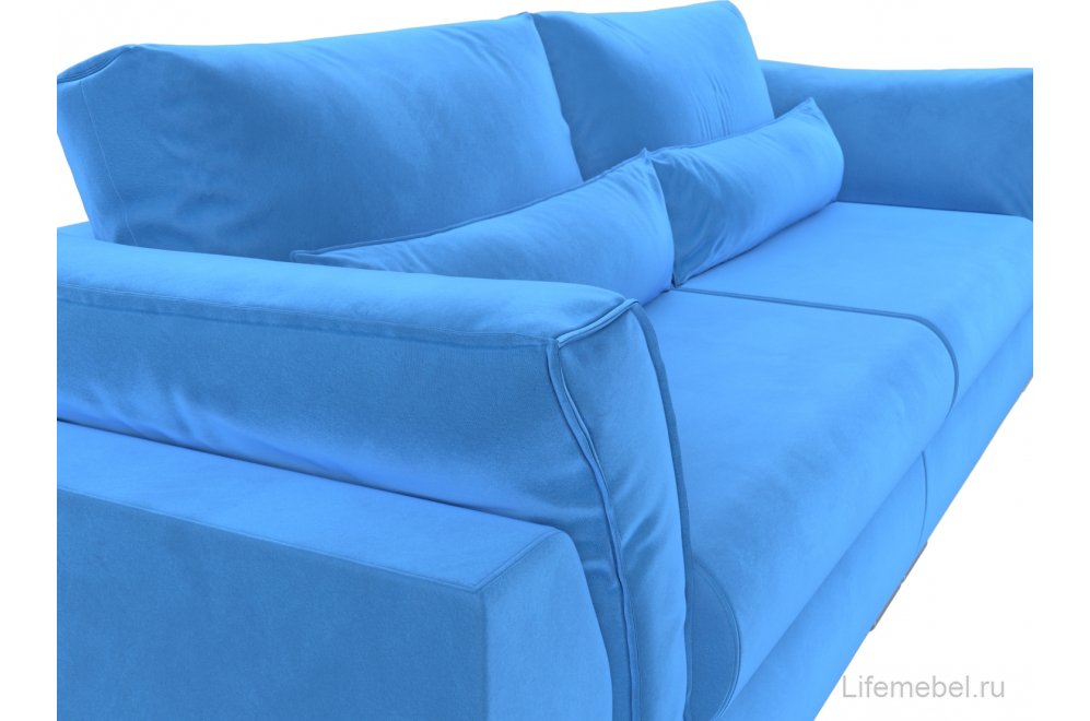 Диван Пекин голубой велюр