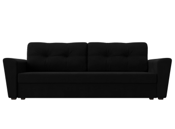 Диван-кровать Амстердам Лайт черный микровельвет