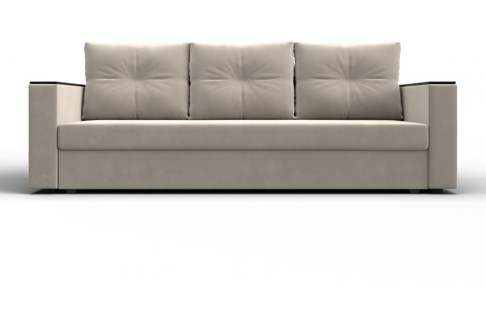 Диван Дельта-Прайм без стола бежевый микровельвет