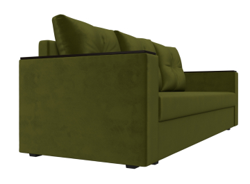 Диван-кровать Атланта без стола зеленый микровельвет