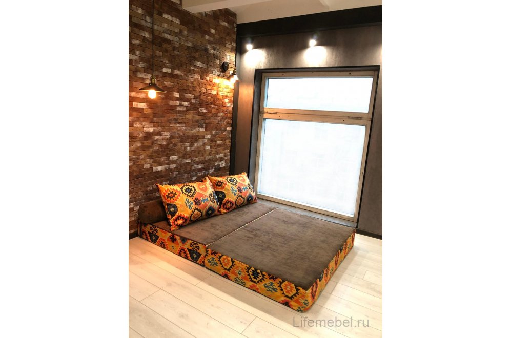 Диван PuzzleBag XL Мехико оранжевый