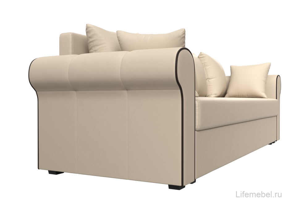 Диван Рейн бежевая экокожа