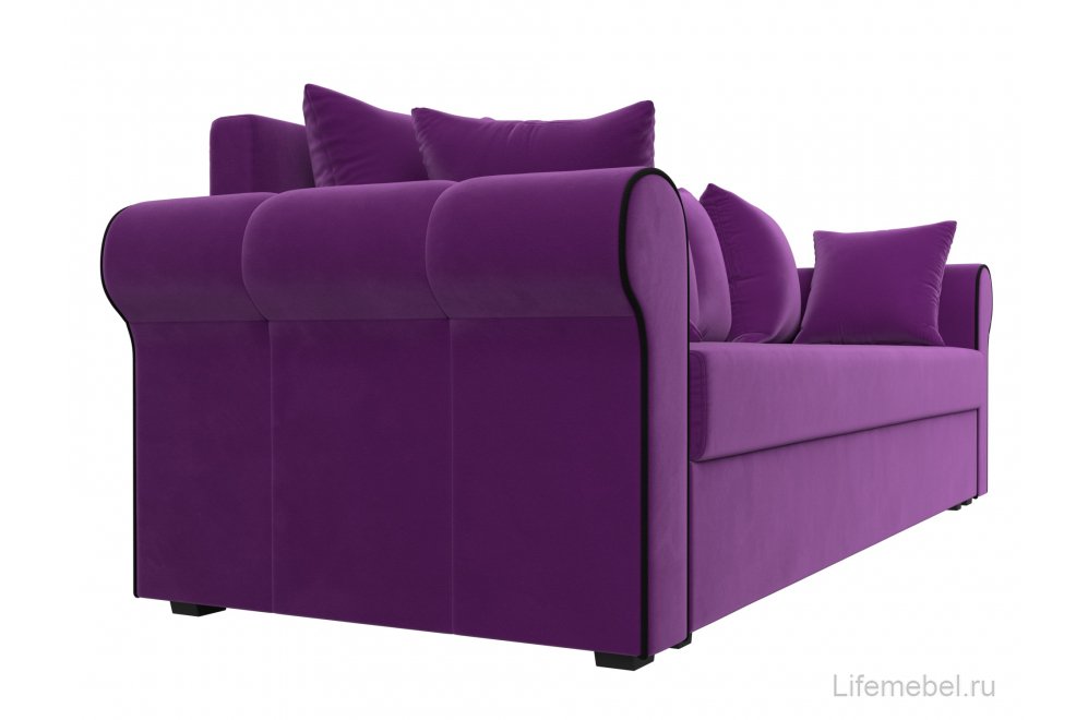 Диван Рейн фиолетовый микровельвет