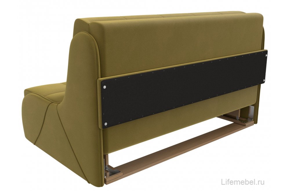 Диван Винтер-Люкс 140 микровельвет желтый