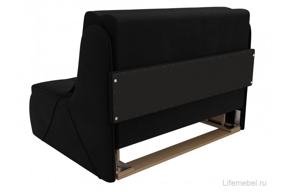 Диван Риттэр микровельвет черный 121х188