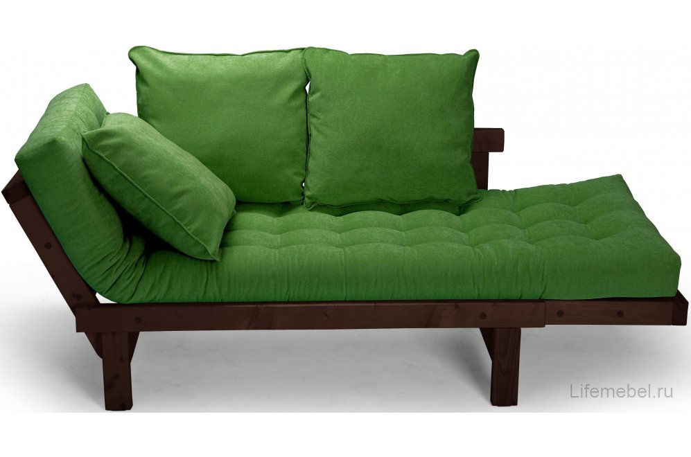 Диван Сарасвати зеленый / сосна 1