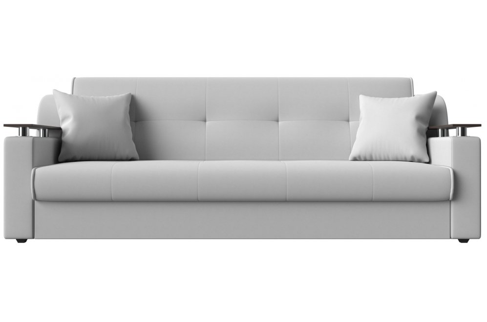 Диван Бравис белая экокожа книжка