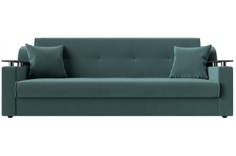 Диван Бравис бирюзовый велюр книжка