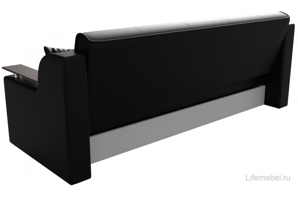 Диван Сенатор черная экокожа книжка