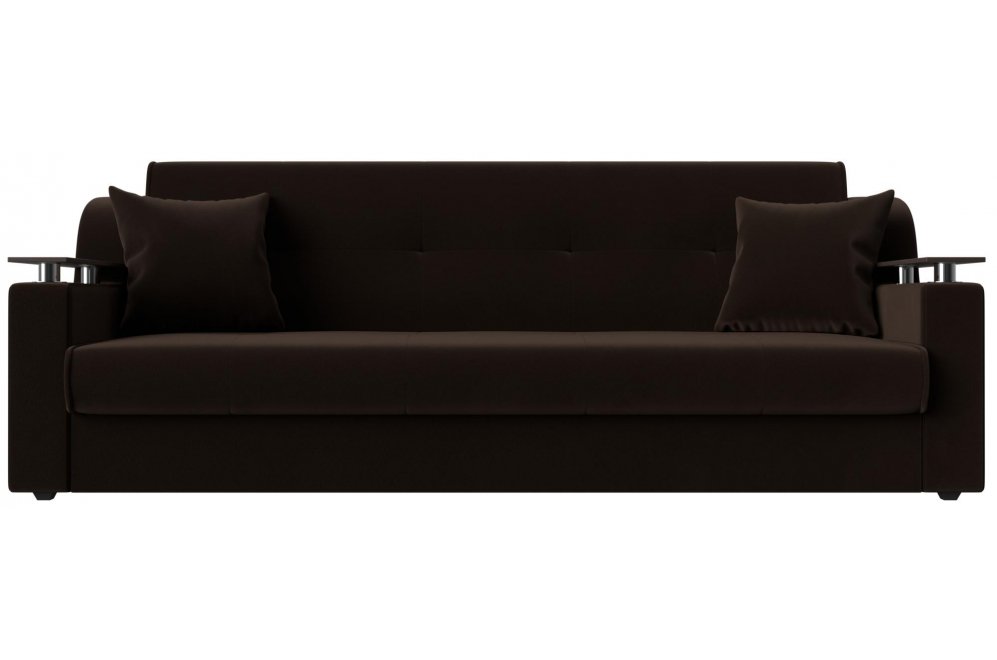 Диван Бравис коричневый микровельвет книжка