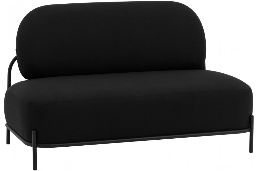 Диван Шерон черная рогожка