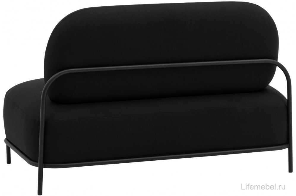 Диван Шерон черная рогожка