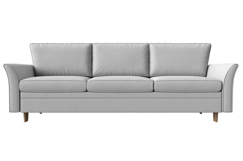 Диван Цезара еврокнижка экокожа белый