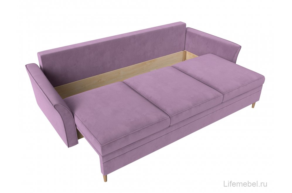 Диван София микровельвет сиреневый