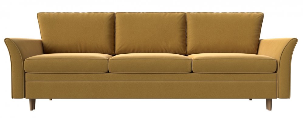 Диван София микровельвет желтый