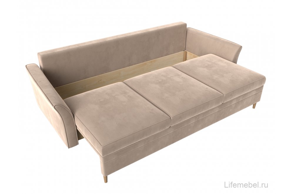 Диван София велюр бежевый