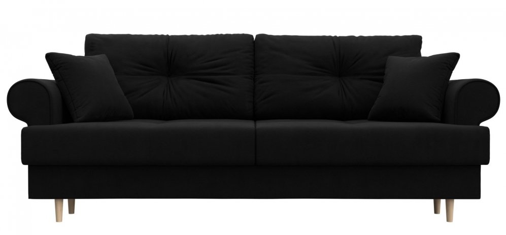 Диван Сплин микровельвет черный