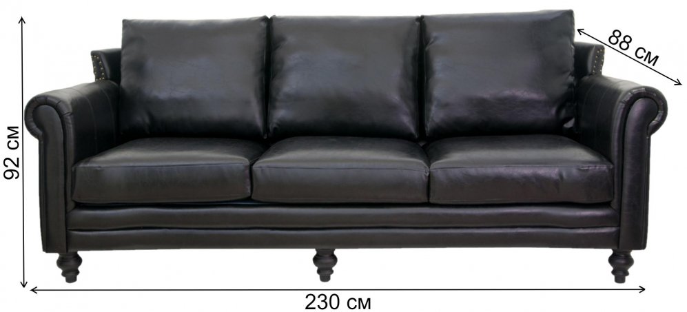 Диван Toren SF-2848 черный