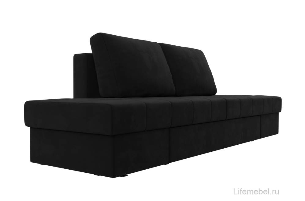Диван Сплит микровельвет черный