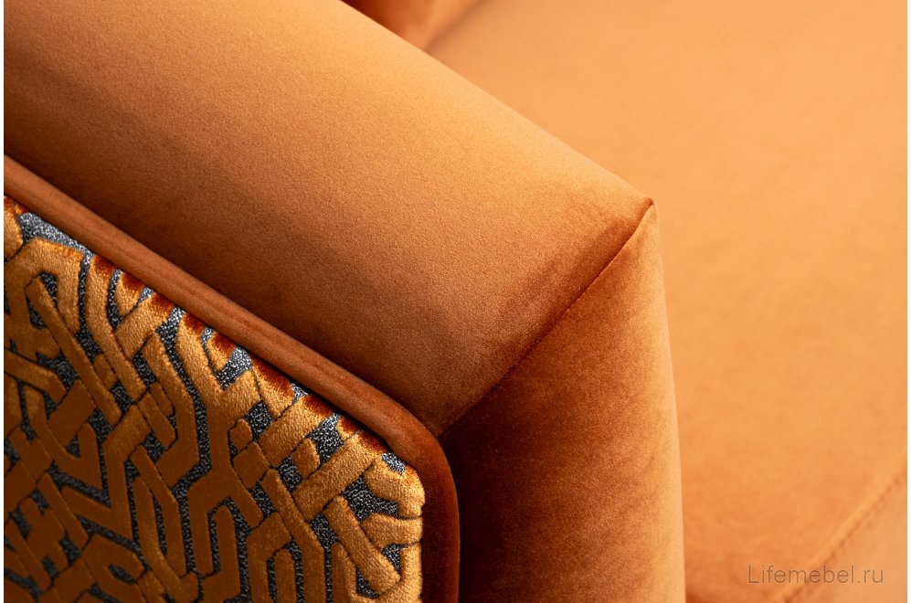 Диван Треви терракотовый