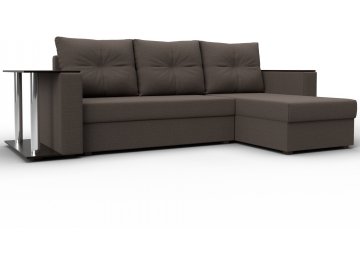 Диван угловой Атланта амур 05 коричневый