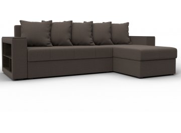Диван угловой Дубай амур 05 коричневый
