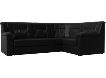 Диван-кровать Терра-М правый черная экокожа