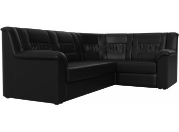 Диван-кровать Терра-М правый черная экокожа