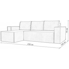 Диван угловой Куба левый