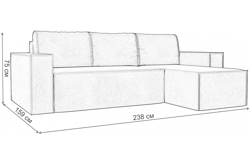 Диван угловой Нова правый микровельвет коралловый