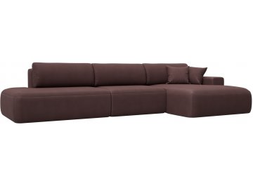 Диван угловой Лига-036 НПБ Модерн Лонг joly 09 бордовый