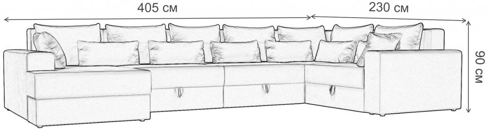 Диван угловой Мэдисон - П правый велюр зеленый