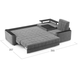 Диван угловой Moon Family №018 / (1)65Лн+Н30С Lux v1+91Пн 004683 правый