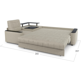 Диван угловой Moon Family №018 / 91Лн+Н30С Lux v1+(1)65Пн 004689 левый